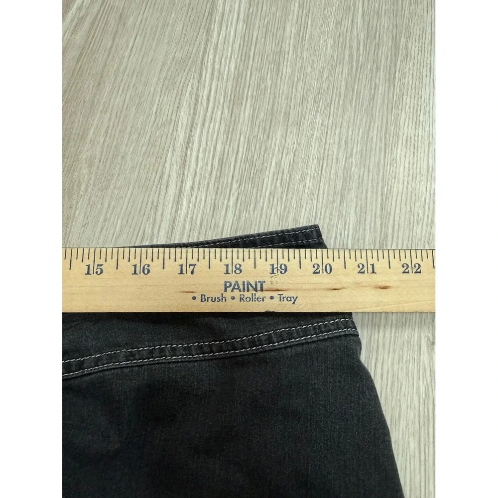 Cato Woman Gray Denim Midi Skirt Plus Size 20W Paneled A-Line Contrast Stitch